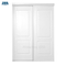 Realistic Imitation Wood Pattern Bypass Sliding Door Hardware Aluminum Glass Door