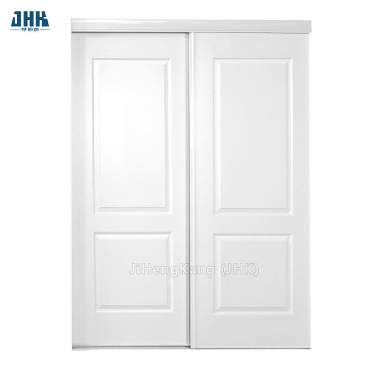 Realistic Imitation Wood Pattern Bypass Sliding Door Hardware Aluminum Glass Door