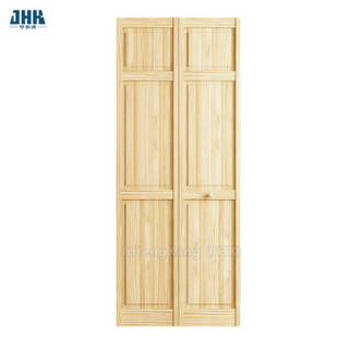 Molded Veneer Solid Wooden Closet Folding Door (JHK-B05)