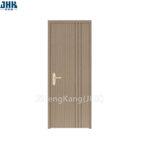 Grey Brown Fush WPC Doors With Three Grooves