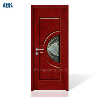 Bypass Shower HDF Wooden Tempered Glass Door