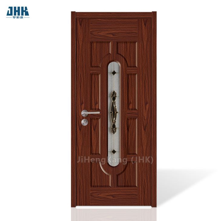 UPVC/ PVC Three Track Sliding Door Laminated Wood Color