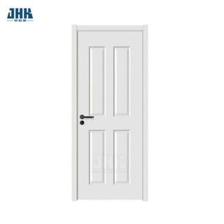 Classic Design One Panel Shaker Style White Painted Interior Solid Wood Doors for Bedroom