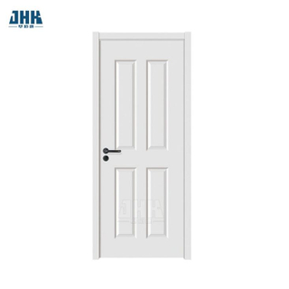 Jhk-004 4 Panel Finished White Interior Wood Door White Primer Door