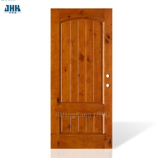Two Panel Rustic Knotty Interior Alder Wood Door