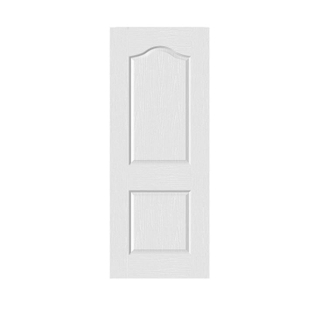 2 Panel Plastic Top Arch Design UPVC Door
