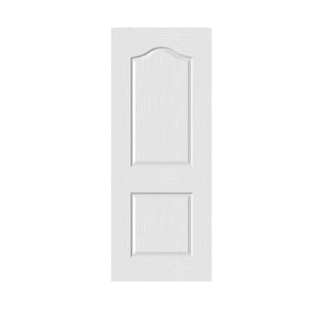 2 Panel Plastic Top Arch Design UPVC Door