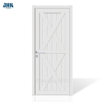 Top Quality Solid Wood Frame One Lite Frosted Glass Laminate Walnut Veneer Internal Shaker Door