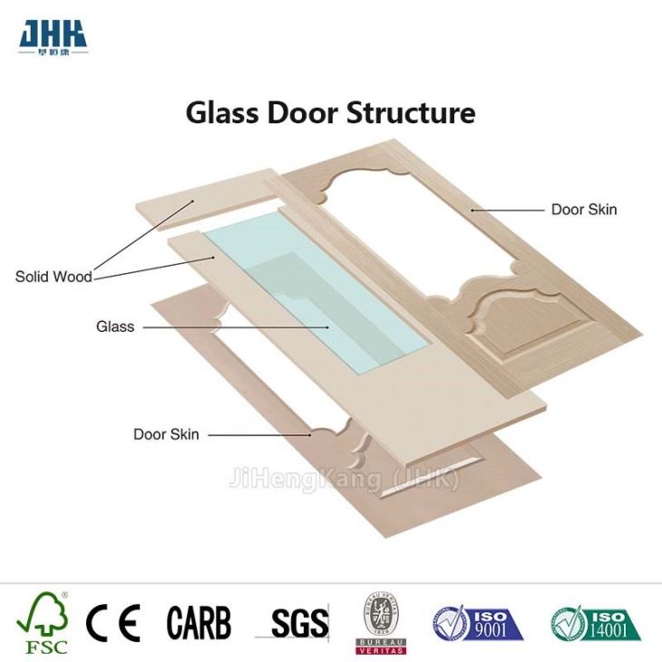 High Quality Wood Composite Glass Door