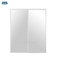 Invisible Hanging White Double Leaf Sliding Door