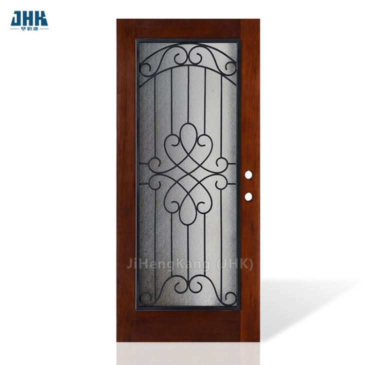 Fangda Composite 4 Panel Blue GRP Glazed External Front Door