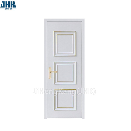 3 Panel Rised Design WPC Doors With White Painted