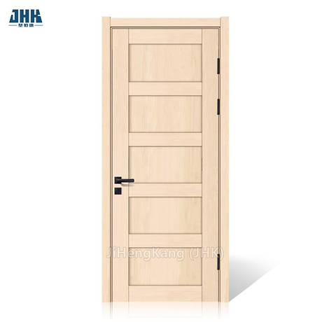 Five Panel Solid Wooden White Primer Door