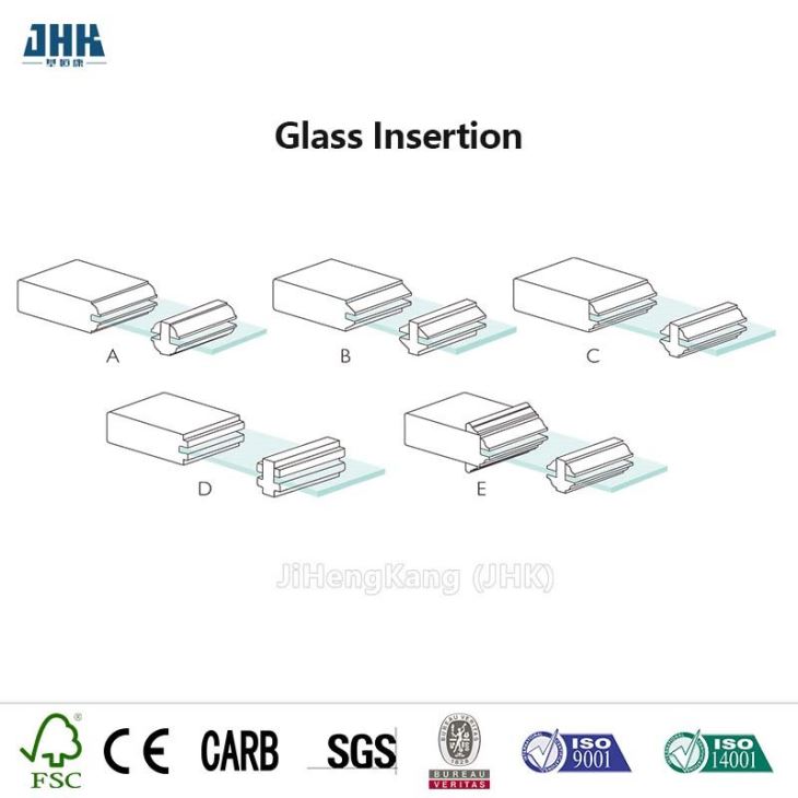 Vision Panel Fittings Frosted Sliding Glass Door