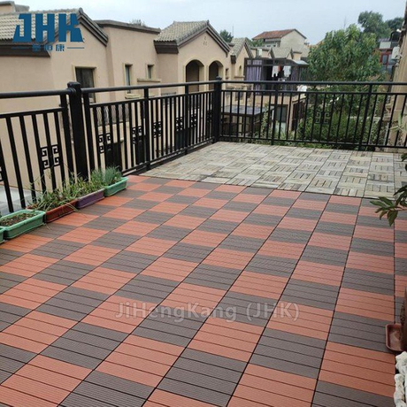 Grey Outdoor And Interior Door WPC Floor