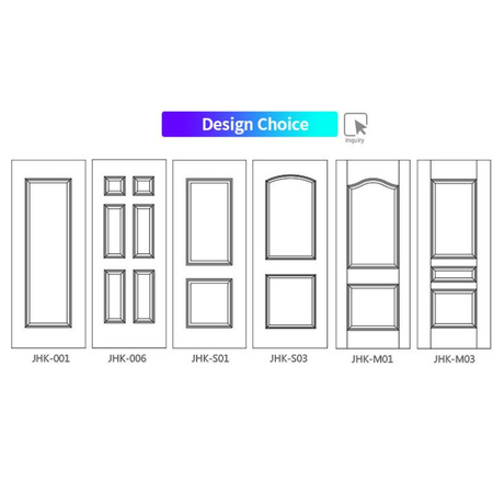 Laminated Compressed Wood Melamine Door