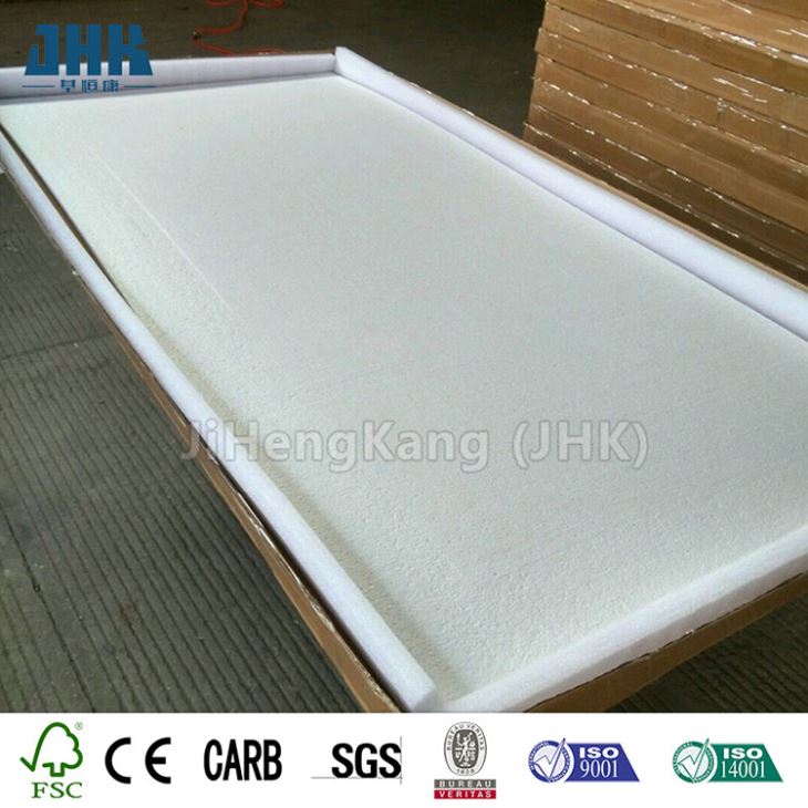 White Color Two Panel Wood PVC Door