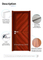 Flush Swing Wooden Melamine Door