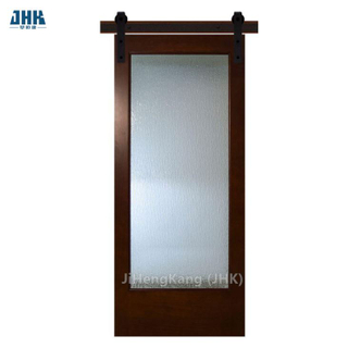 Partition Design Interior Door Slim Narrow Frame Sliding Barn Glass Door for Kitchen