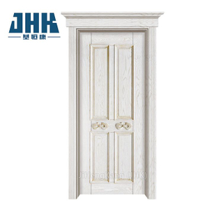 Simple Design White Colors Lacquer Glass Wooden Solid or Hollow Door