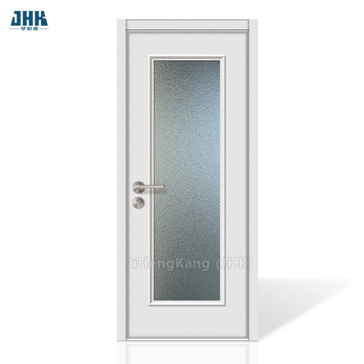 New Settings Double Colour Line Moisture Proof MDF Veneer Wooden House Doors White Interior Pre Hung Solid Core Timber Plywood Simple Flush Design Wood Door