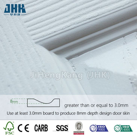 2 Panel MDF Wood White Primer Door