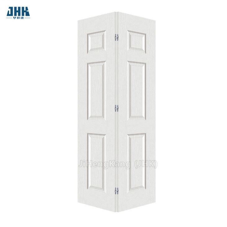 24 in X 80 in Primed Textured Molded Composite MDF Closet Bi-Fold Door with 6-Panel