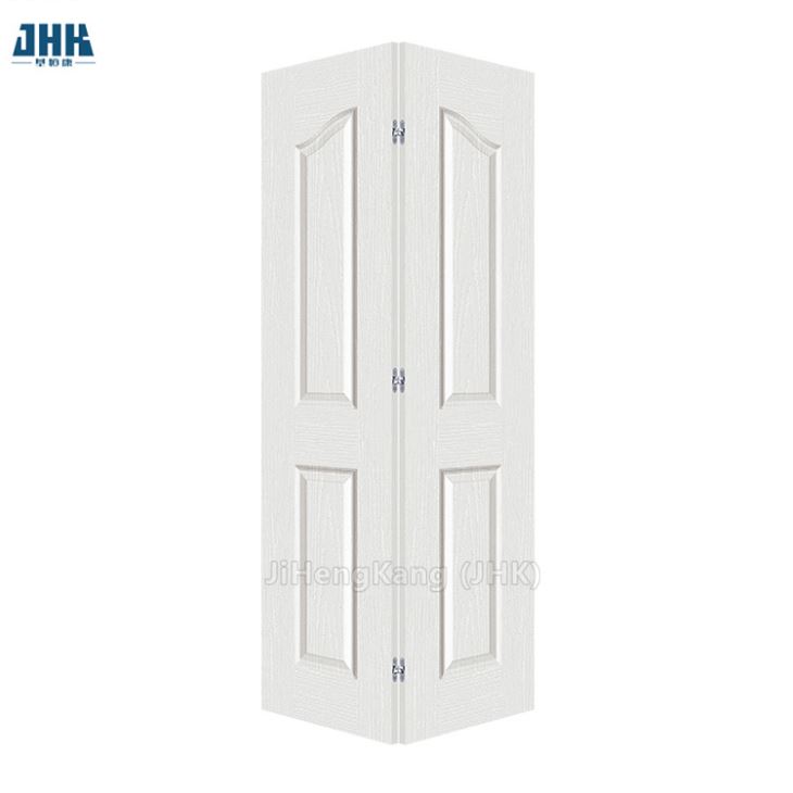 Flush Solid Wood White Primer Molded Bifold Door