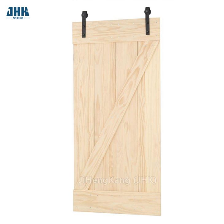 Elegant Design Solid Wood Doors for Hotel Interior Sliding Barn Door