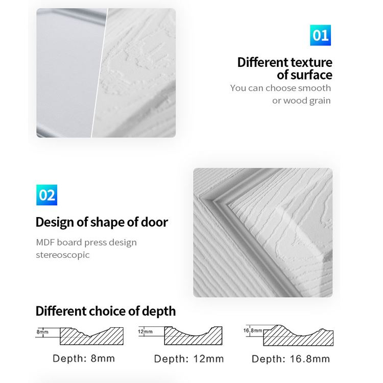 MDF interior doors surface treatment