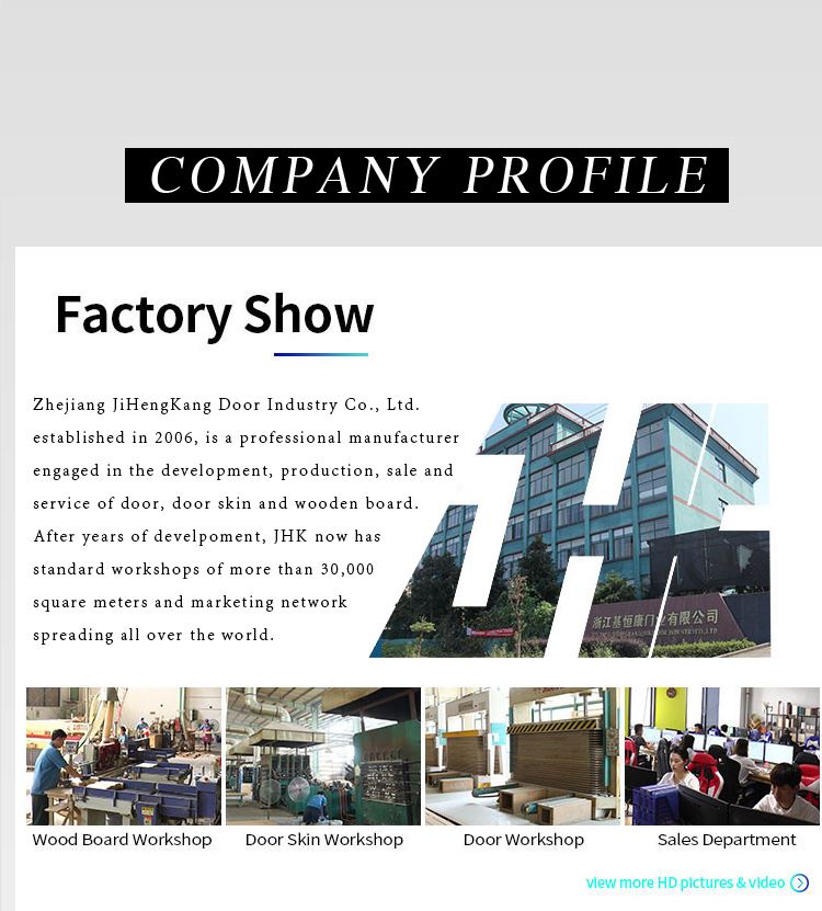 Customized dimension WPC flush door for commercial apartment projects